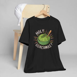 Bold Holy Guacamole Cozy Tee - Avocado Print Fun Style - Dipaliz - T-shirts