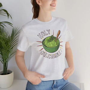 Bold Holy Guacamole Cozy Tee - Avocado Print Fun Style - Dipaliz - T-shirts
