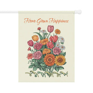 Vibrant Home Grown Happiness Banner – Durable Poly - Dipaliz - Flags & Windsocks