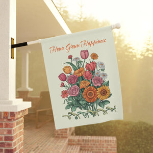 Vibrant Home Grown Happiness Banner – Durable Poly - Dipaliz - Flags & Windsocks