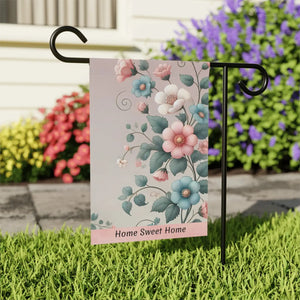 Home Sweet Garden Banner Poly Poplin Canvas - Dipaliz - Flags & Windsocks