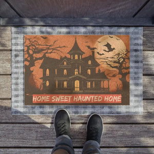 Home Sweet Haunted Doormat - Tufted Coir Coconut - Dipaliz - 24’’ x 16’’ - Door Mats