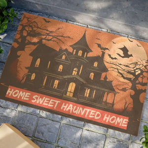 Home Sweet Haunted Doormat - Tufted Coir Coconut - Dipaliz - 24’’ x 16’’ - Door Mats
