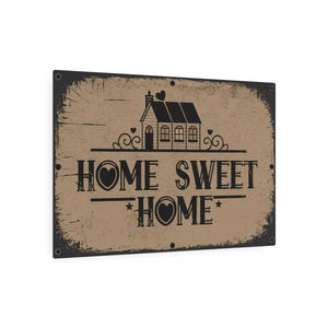 Vintage Home Sweet White Aluminum Composite Metal Art Sign - Dipaliz - Novelty Signs