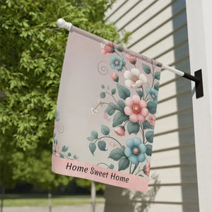 Home Sweet Garden Banner Poly Poplin Canvas Flag - Dipaliz - Flags & Windsocks