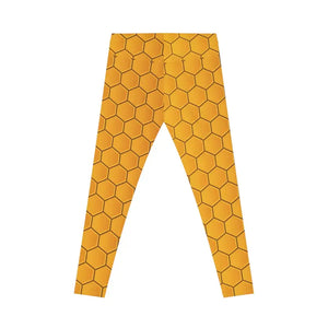 Bee Inspired Apparel Honeycomb Leggings - Vibrant Style - Dipaliz