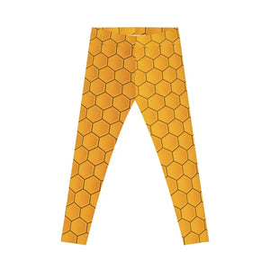 Bee Inspired Apparel Honeycomb Leggings - Vibrant Style - Dipaliz