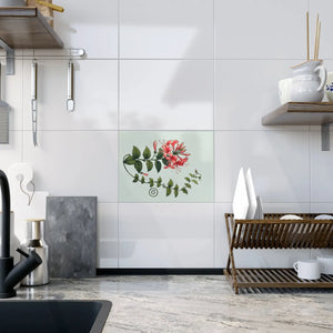Honeysuckle Ceramic Photo Tile – 6x6 Floral Decor - Dipaliz - Wall Tiles