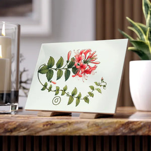Home Decor - Honeysuckle Ceramic Photo Tile by Dipaliz
