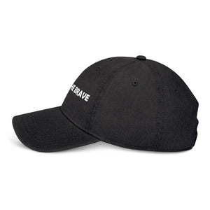 Brave Black Dad Cap - Denim Stylish Everyday Wear - Dipaliz - Baseball Caps