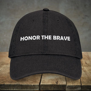Brave Black Dad Cap - Denim Stylish Everyday Wear - Dipaliz - Baseball Caps
