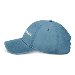 Brave Black Dad Cap - Denim Stylish Everyday Wear - Dipaliz - Baseball Caps