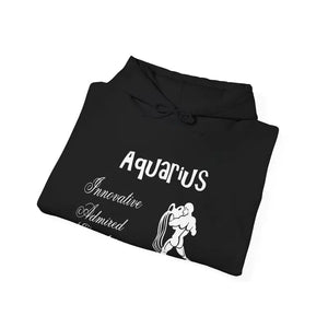 Aquarius Zodiac Hoodie — Plush Unisex Astrology Sweatshirt - Hoodies