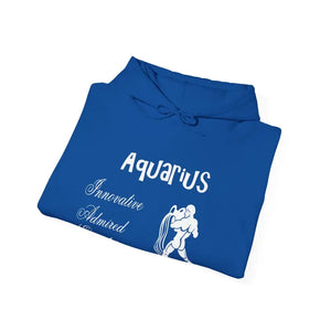Aquarius Zodiac Hoodie — Plush Unisex Astrology Sweatshirt - Hoodies