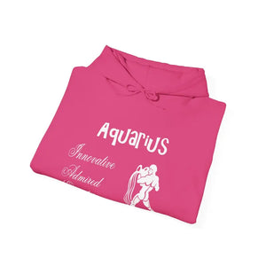 Aquarius Zodiac Hoodie — Plush Unisex Astrology Sweatshirt - Hoodies