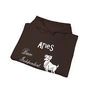 Aries Zodiac Sign Hooded Sweatshirt Unisex Heavy Blend - Dipaliz - Hoodies