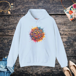 Chill Aum Hooded Sweatshirt - Spiritual Hinduism - Dipaliz - Hoodies