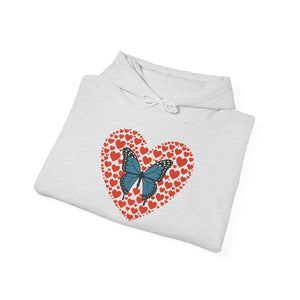 Soft Hooded Sweatshirt - Flowers Hearts Butterflies - Dipaliz - Sweatshirts