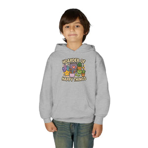 Hooded Sweatshirt Happy Things Design Fun Everyday Wear - Dipaliz - Hoodies