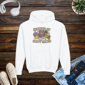 Hooded Sweatshirt Happy Things Design Fun Everyday Wear - Dipaliz - s / White - Hoodies