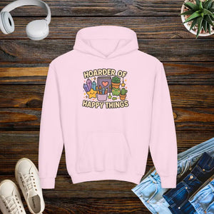 Hooded Sweatshirt Happy Things Design Fun Everyday Wear - Dipaliz - s / Light Pink - Hoodies