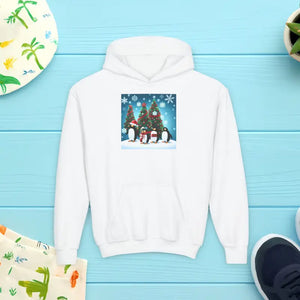 Kids Clothes - Christmas Hoodie Youth Snowman Ultra Soft Fleece - Dipaliz White / s