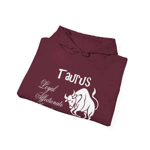 Taurus Sign Hooded Sweatshirt - Celestial Cotton - Dipaliz - Hoodies - s