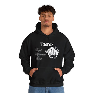 Taurus Sign Hooded Sweatshirt - Celestial Cotton - Dipaliz - Hoodies - s