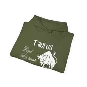 Taurus Sign Hooded Sweatshirt - Celestial Cotton - Dipaliz - Hoodies - s