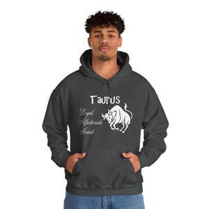 Taurus Sign Hooded Sweatshirt - Celestial Cotton - Dipaliz - Hoodies - s