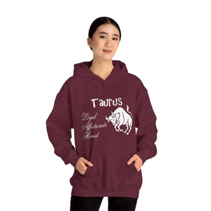 Taurus Sign Hooded Sweatshirt - Celestial Cotton - Dipaliz - Hoodies - s