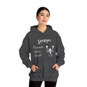 Bold Scorpio Sign Hooded Sweatshirt - Zodiac Tee Style - Dipaliz - Hoodies