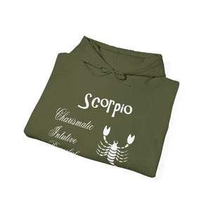 Bold Scorpio Sign Hooded Sweatshirt - Zodiac Tee Style - Dipaliz - Hoodies
