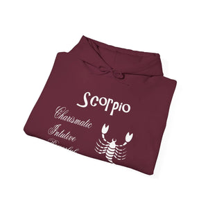 Bold Scorpio Sign Hooded Sweatshirt - Zodiac Tee Style - Dipaliz - Hoodies