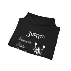 Bold Scorpio Sign Hooded Sweatshirt - Zodiac Tee Style - Dipaliz - Hoodies