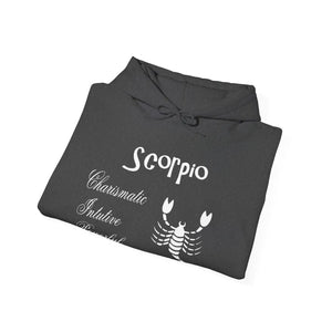 Bold Scorpio Sign Hooded Sweatshirt - Zodiac Tee Style - Dipaliz - Hoodies