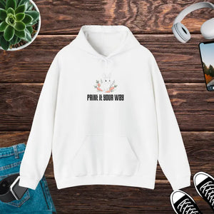 Embroidered Easter Bunny Pullover Hoodie - Personalized - Dipaliz - s / White Gifts Online