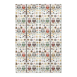 Owls on a Tree Area Rug Polyester Chenille Home Decor - Dipaliz - Rugs