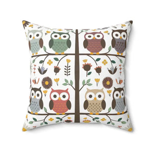 Sustainable Owl Pillows - Hoot-tastic Cozy Comfort - Dipaliz - Throw