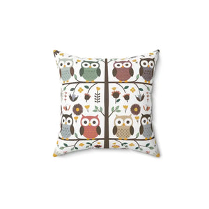 Sustainable Owl Pillows - Hoot-tastic Cozy Comfort - Dipaliz - Throw