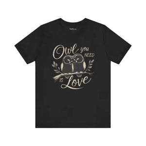 Owl you Need is Love Cotton Tee - Women’s Fashion - Dipaliz - T-shirts