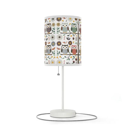 Hoot-tastic Owl Steel Lamp for Elegant Illumination - White / one Size Home Decor