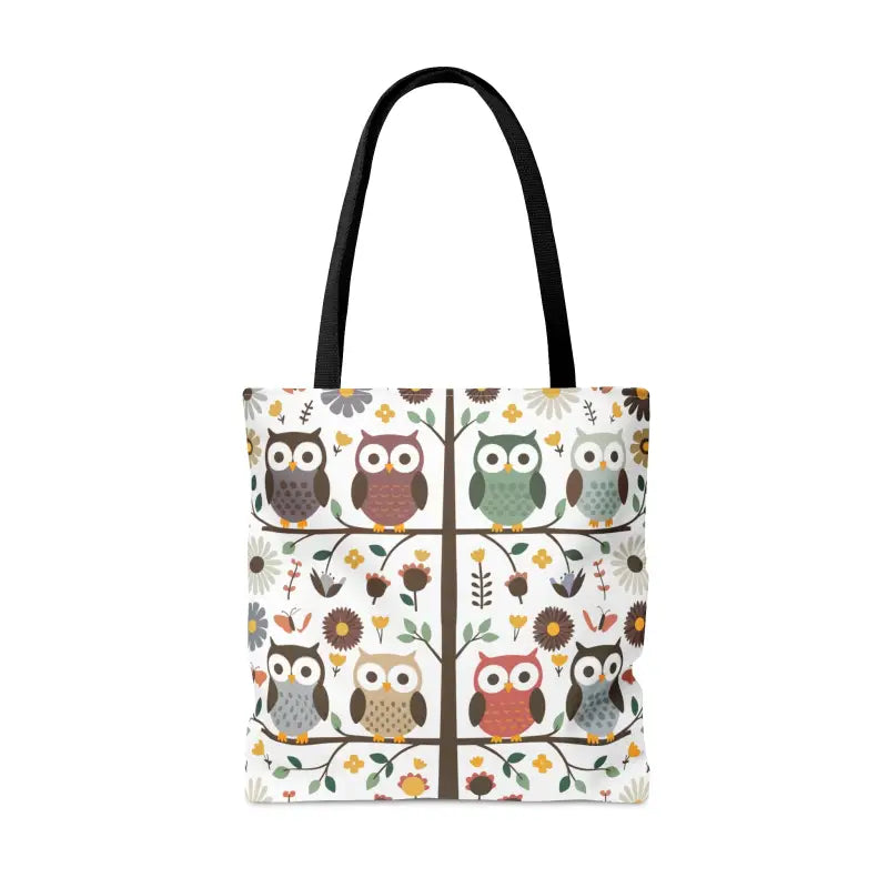 Hoot-tastic Tote: Embrace Black Cotton Bliss in Style! - Bags