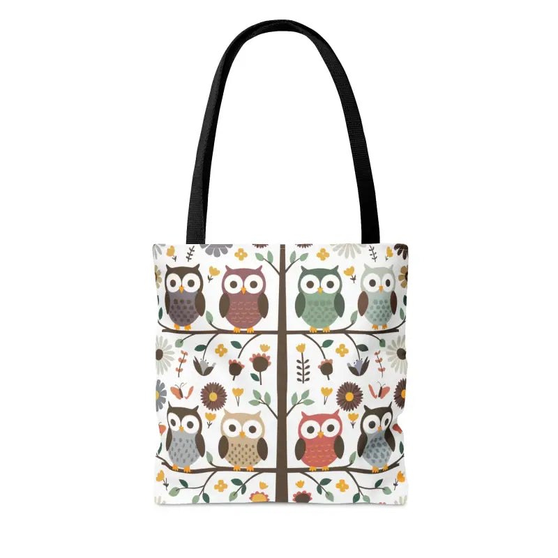 Hoot-tastic Tote: Embrace Black Cotton Bliss in Style! - Bags