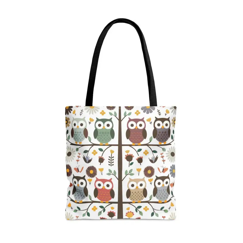 Hoot-tastic Tote: Embrace Black Cotton Bliss in Style! - Bags