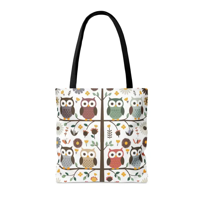 Hoot-tastic Tote: Embrace Black Cotton Bliss in Style! - Bags