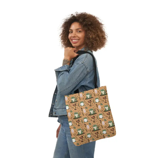 Hop To It With The Frog Canvas Tote Bag! - Accessories