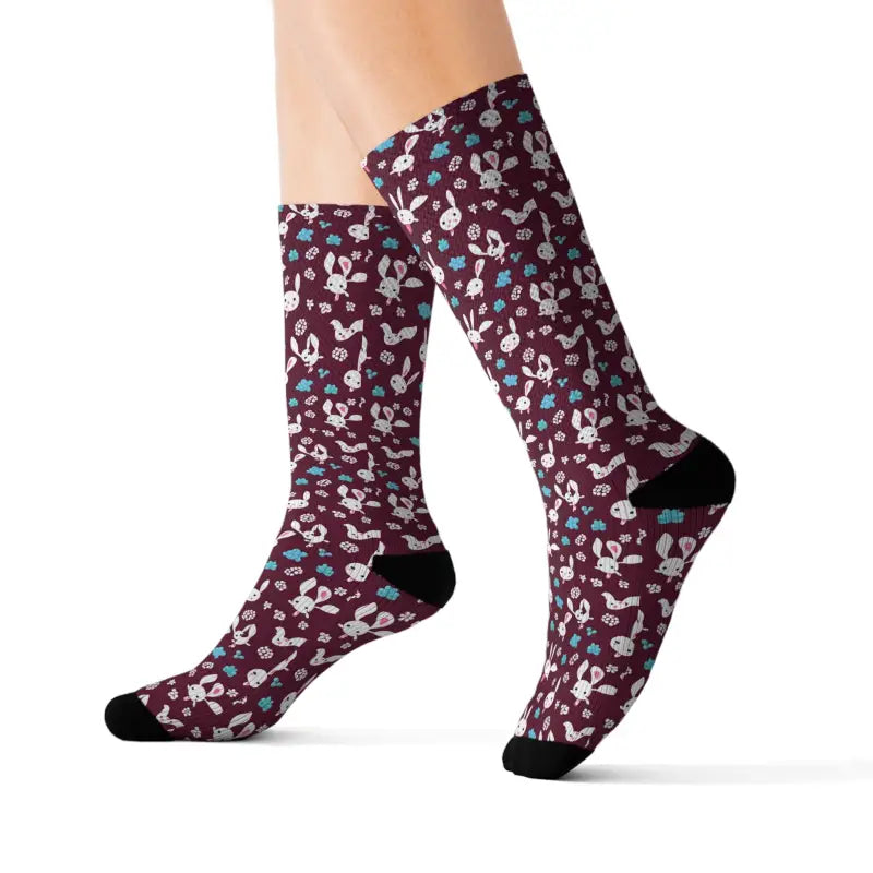 Hop Into Style with Cute Rabbit Pattern Socks - s