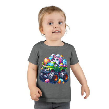 Hop To It! Soft Bunny Toddler Tee With Smooth Printing - Kids Clothes