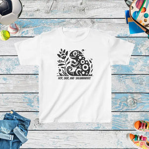 Skip & Salamander Adventure Tee with Tear-away Labels - Dipaliz - White / Xs - T-shirts